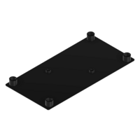 60-170-1 MODULAR SOLUTIONS POLYAMIDE PART END CAP 180MM X 90MM BLACK